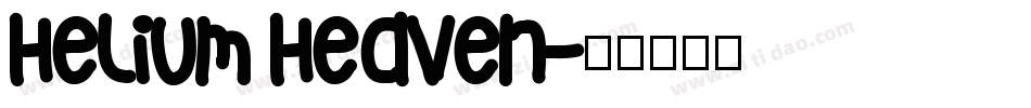 Helium Heaven字体转换